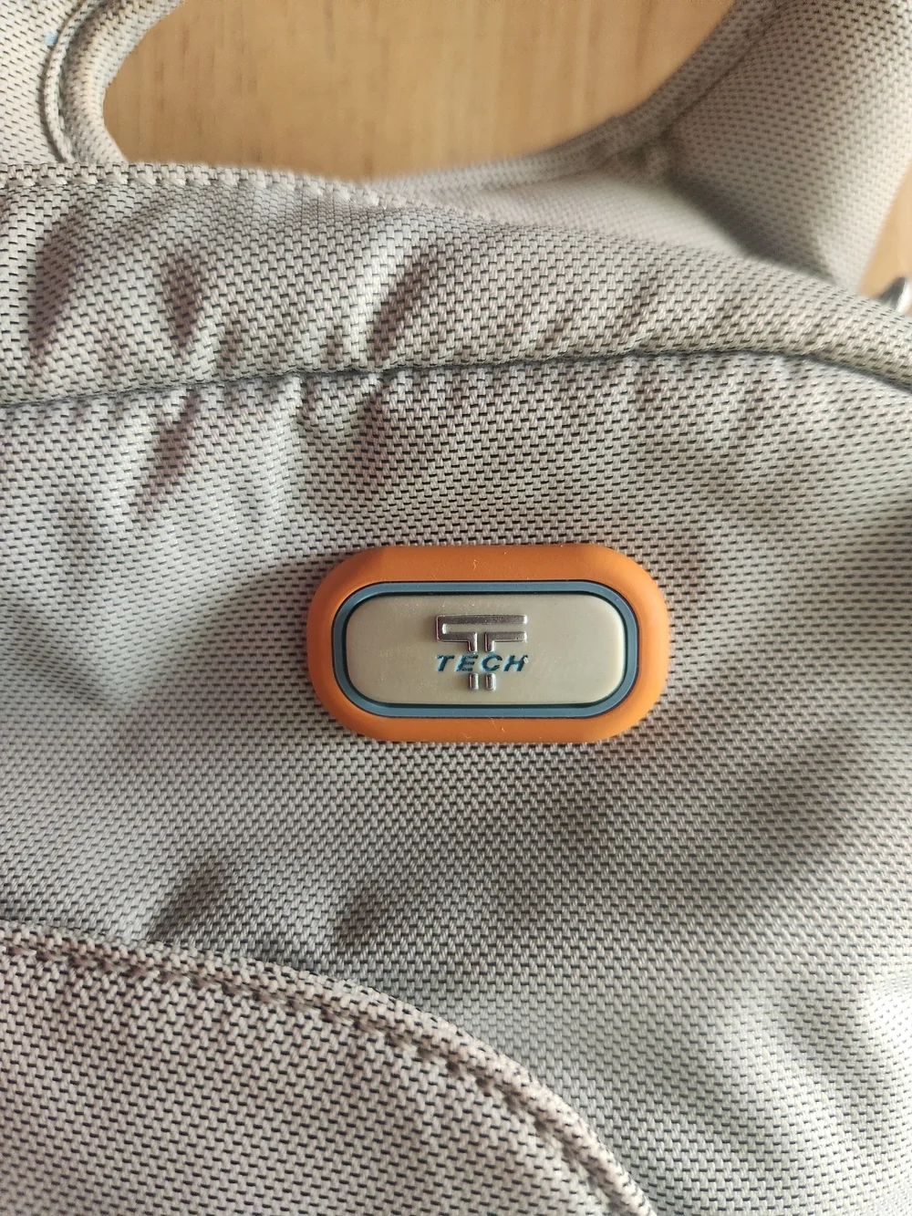 Tumi T Tech Two-Tone Gray and Orange Sling Backpack - Picture 2 of 7